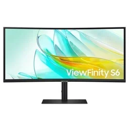 Samsung ViewFinity S6 S34C652UAU Monitor Curvo 34" UWQHD 100Hz HDR10 USB-C 90W Hub LAN KVM Regulable Altura Negro