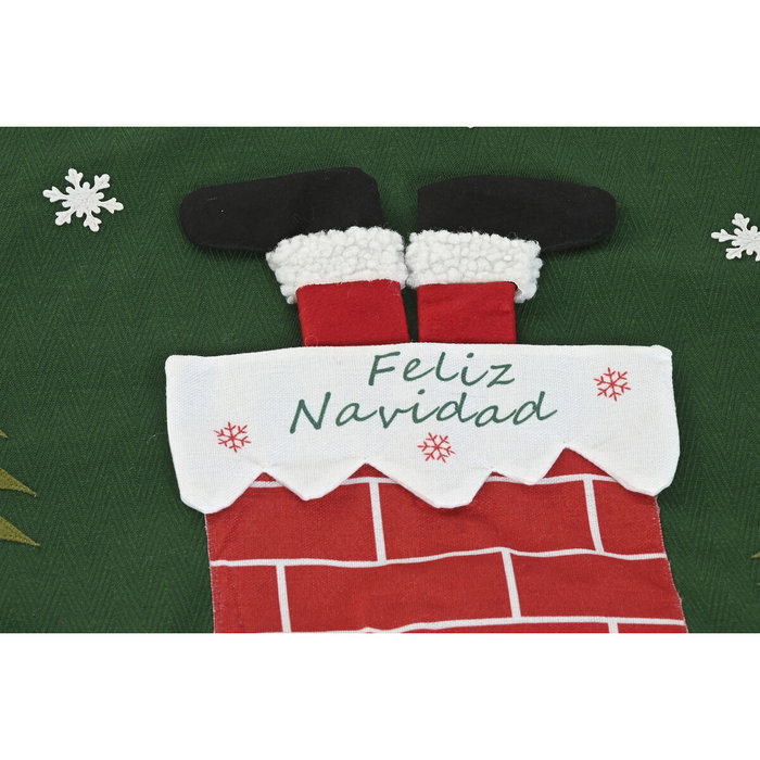 DKD Home Decor Base para Árbol de Navidad Poliéster Verde 105x105x2 cm DKD Home Decor Base para Árbol de Navidad Poliéster Verde 105x105x2 cm