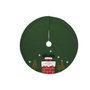 DKD Home Decor Base para Árbol de Navidad Poliéster Verde 105x105x2 cm