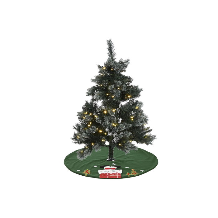 DKD Home Decor Base para Árbol de Navidad Poliéster Verde 105x105x2 cm DKD Home Decor Base para Árbol de Navidad Poliéster Verde 105x105x2 cm
