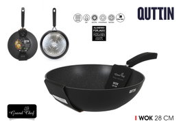 Quttin Sartén Wok Grandchef 28 cm (6 Unidades)