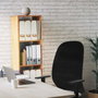 PIQUERAS Y CRESPO Silla de oficina Cilanco con mecanismo Sincro/Traslack, Gris claro y Negro