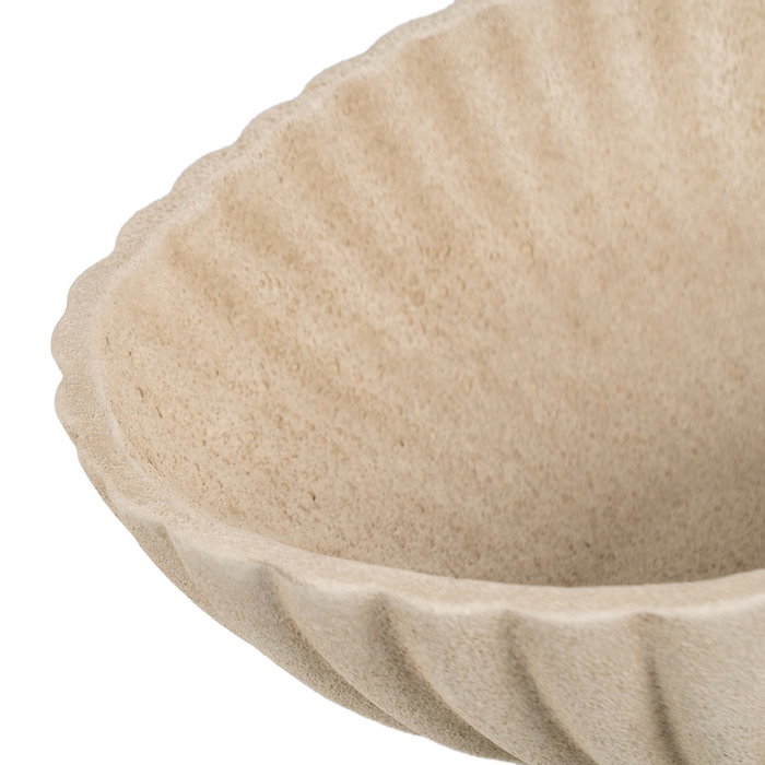 Centro Mesa Beige Cerámica Decoración 40 X 25 X 14 cm