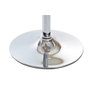 DKD Home Decor Taburete de PU Nogal Ajustable Cromado