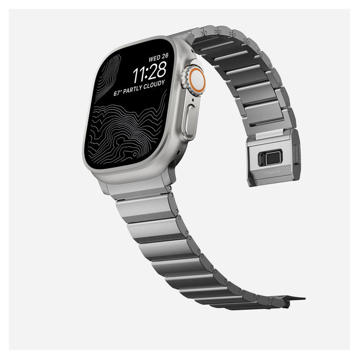 Nomad Nomad Strap Titanium Silver V2 42/44/45/49mm