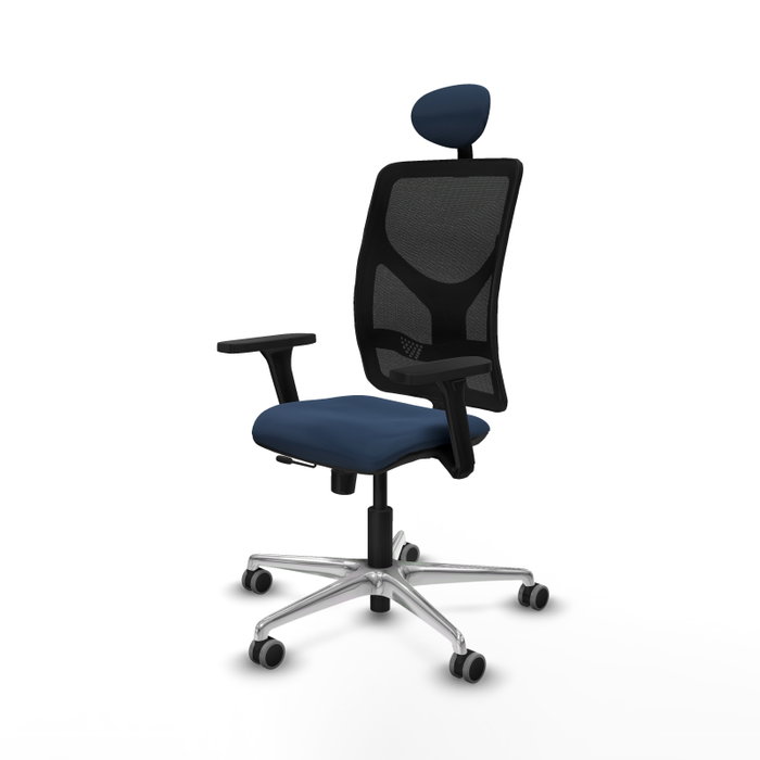 PIQUERAS Y CRESPO Silla de oficina Motilla con mecanismo Sincro/Traslack, Azul marino y Negro PIQUERAS Y CRESPO Silla de oficina Motilla con mecanismo Sincro/Traslack, Azul marino y Negro