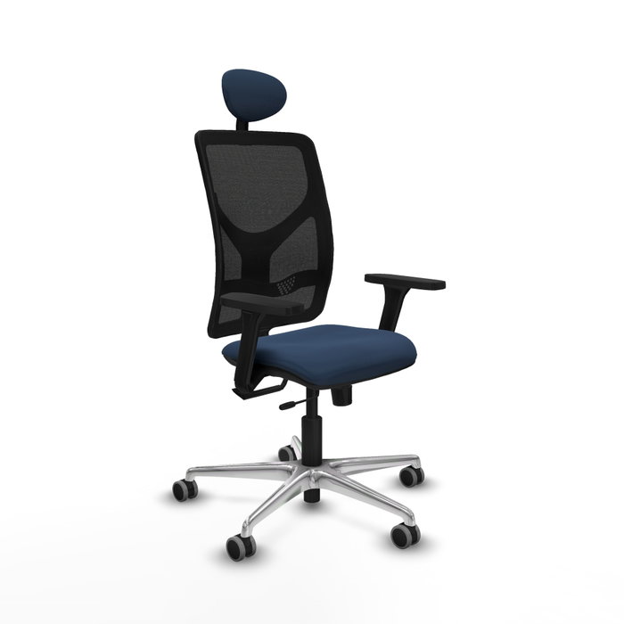 PIQUERAS Y CRESPO Silla de oficina Motilla con mecanismo Sincro/Traslack, Azul marino y Negro PIQUERAS Y CRESPO Silla de oficina Motilla con mecanismo Sincro/Traslack, Azul marino y Negro
