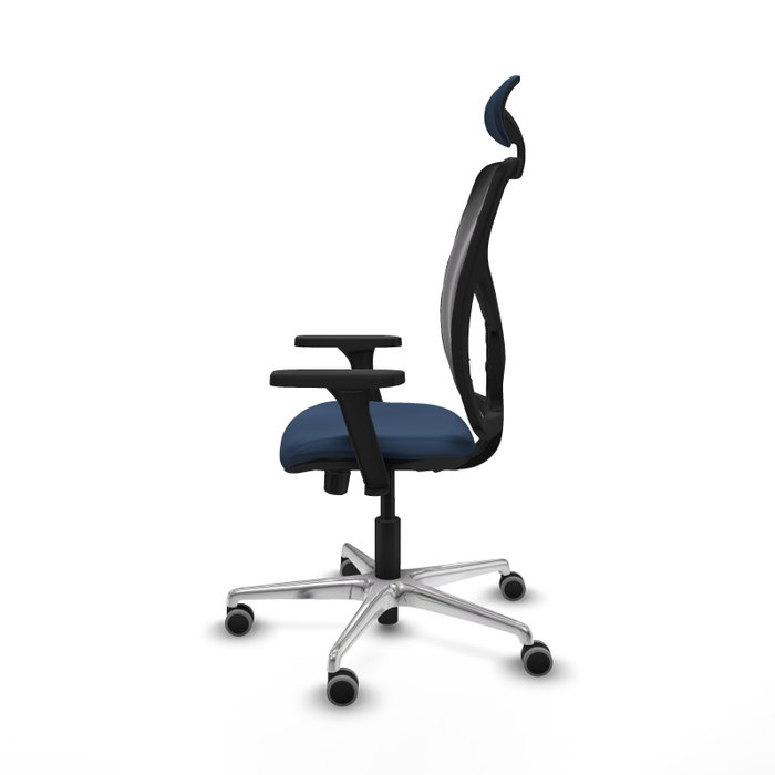 PIQUERAS Y CRESPO Silla de oficina Motilla con mecanismo Sincro/Traslack, Azul marino y Negro PIQUERAS Y CRESPO Silla de oficina Motilla con mecanismo Sincro/Traslack, Azul marino y Negro