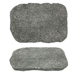 SUMMA PREMIUM Supiedra Plato Hondo Ariam Rustico, Platos Hondos, Vajilla Artesanal en Mármol Natural, 25 x 17 cm (Set de 2)