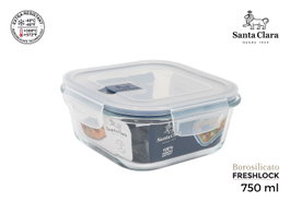 Santa Clara Conjunto de 6 Recipientes para Fiambre Freshlock 750cc