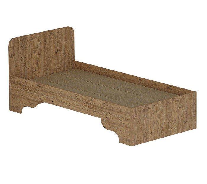 Hanah Home Somier Individual Pino Atlántico y Beige 94.4x193.6x80cm