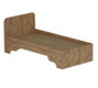 Hanah Home Somier Individual Pino Atlántico y Beige 94.4x193.6x80cm