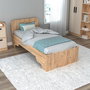 Hanah Home Somier Individual Pino Atlántico y Beige 94.4x193.6x80cm