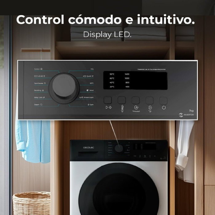 Lavadora Cecotec 7150 Inverter A Lavadora Cecotec 7150 Inverter A