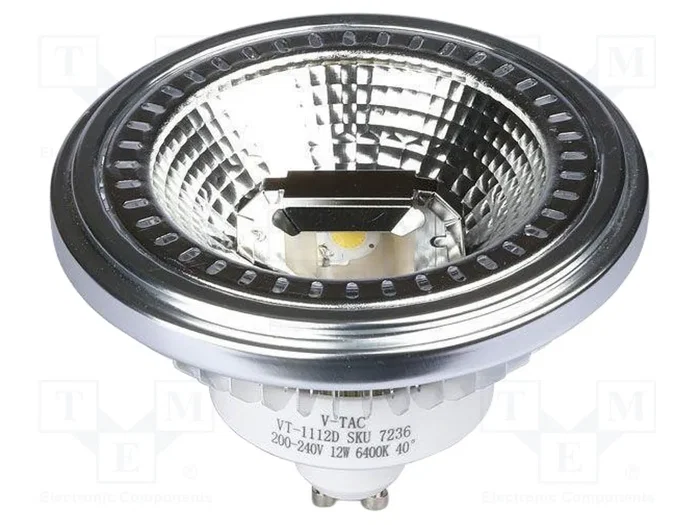 V-TAC Lámpara LED GU10 12W Blanco Neutral 1031lm V-TAC Lámpara LED GU10 12W Blanco Neutral 1031lm