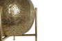 DKD Home Decor Portavelas de Metal y Cristal Dorado