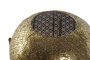 DKD Home Decor Portavelas de Metal y Cristal Dorado