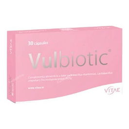 VITAE Vulbiotic 30 Cap. Probiótico Ginecológico para Microbiota Íntima con Lactobacillus Rhamnosus y Crispatus