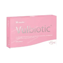 VITAE Vulbiotic 30 Cap. Probiótico Ginecológico para Microbiota Íntima con Lactobacillus Rhamnosus y Crispatus