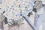 DKD Home Decor Cuadro Lienzo Abeto Hortensias Surtido de 2 Unidades