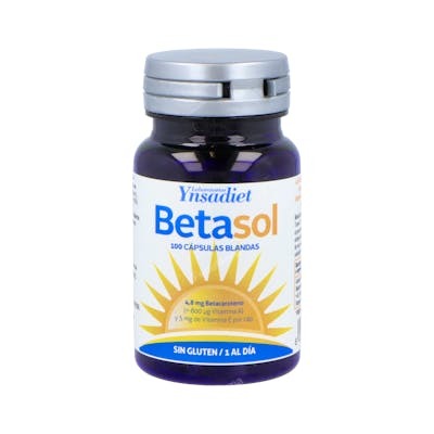 YNSADIET Betasol 100 Perlas Vitamina A Piel y Vitamina E Protección Antioxidante YNSADIET Betasol 100 Perlas Vitamina A Piel y Vitamina E Protección Antioxidante