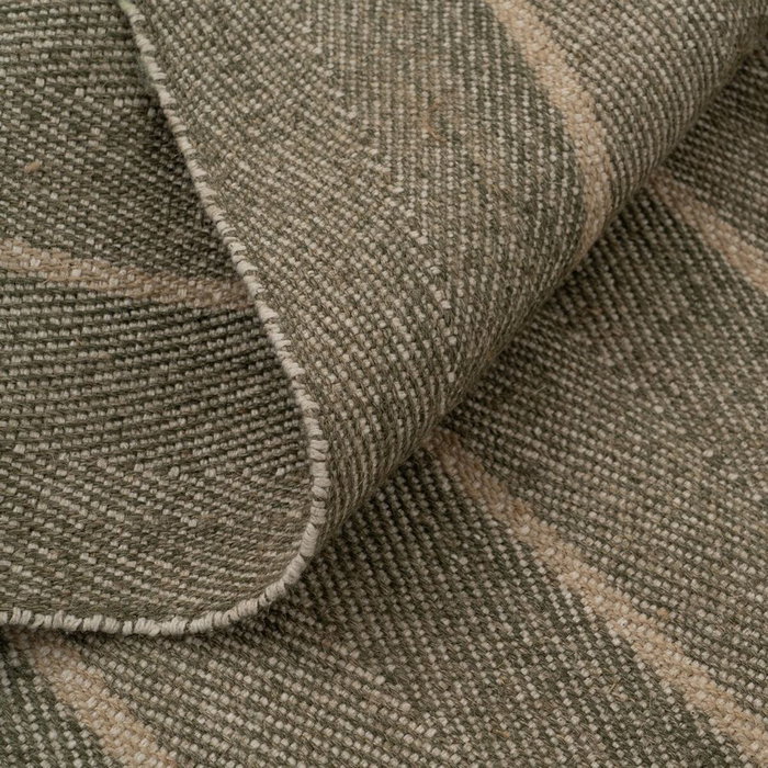 Ixia Alfombra Natural-Verde de Yute y Algodón 160 x 240 cm