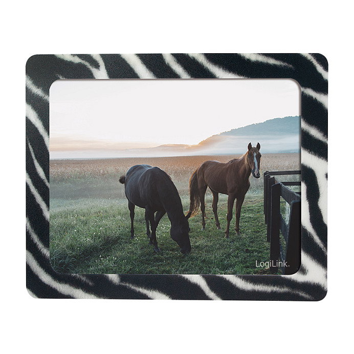 LogiLink Mauspad Fotorahmen Zebra Design extra fino LogiLink Mauspad Fotorahmen Zebra Design extra fino