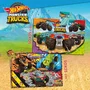 Liscianigiochi LIS8008324104796 Rompecabezas MaxiFloor Hot Wheels 2 x 60 Piezas, Para +4 Años