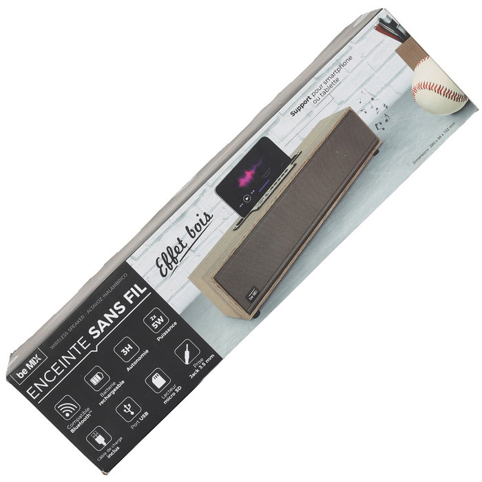 Be Mix Altavoz Bluetooth Efecto Madera Be Mix Altavoz Bluetooth Efecto Madera