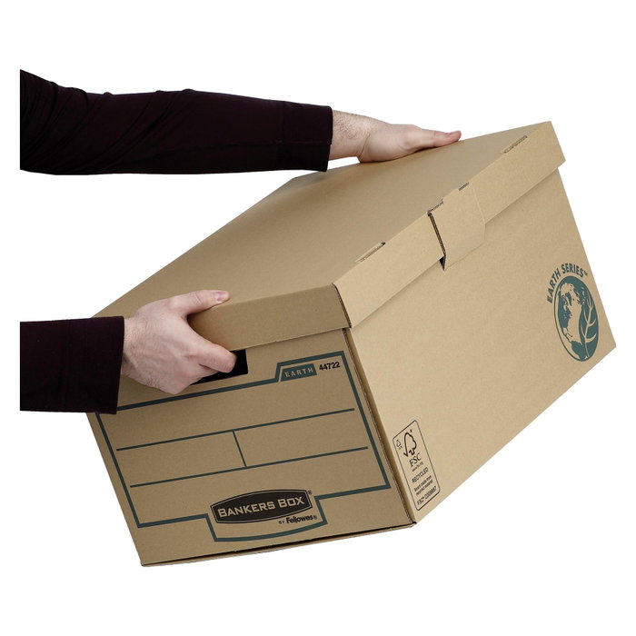 Fellowes Cajón de cartón reciclado para almacenamiento de archivadores