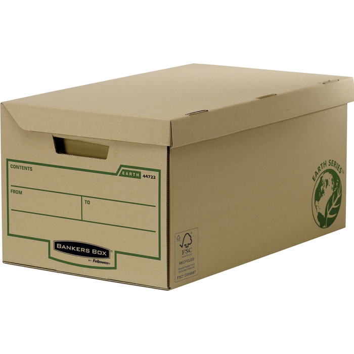 Fellowes Cajón de cartón reciclado para almacenamiento de archivadores