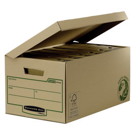 Fellowes Cajón de cartón reciclado para almacenamiento de archivadores