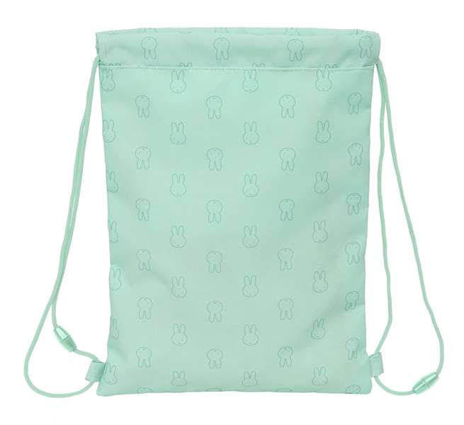Bolsa Mochila con Cuerdas Miffy Menta Menta 26 x 34 x 1 cm