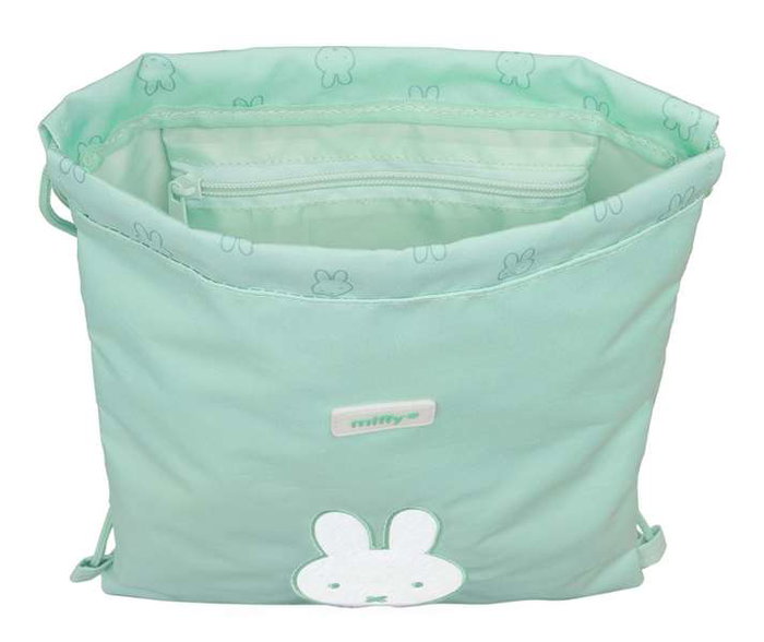 Bolsa Mochila con Cuerdas Miffy Menta Menta 26 x 34 x 1 cm
