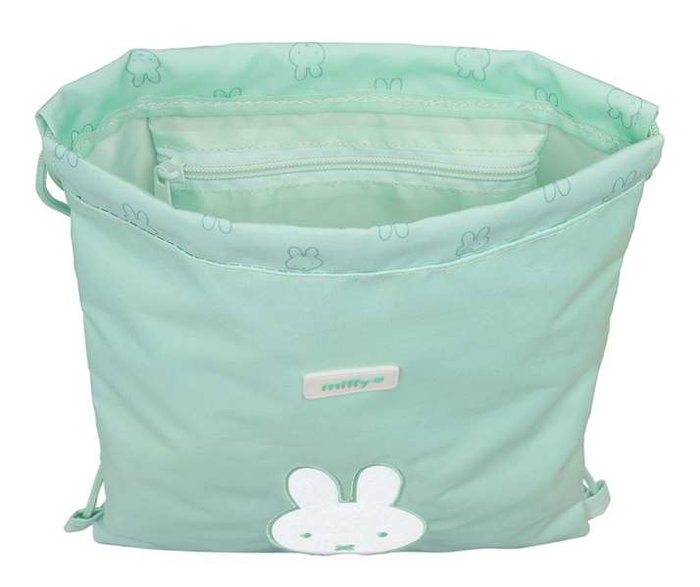 Bolsa Mochila con Cuerdas Miffy Menta Menta 26 x 34 x 1 cm