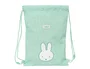 Safta Saco Plano Junior Miffy Menta Reciclado y Repelente al Agua