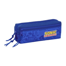 Safta Portatodo Triple Pequeño Sonic con Goma Elástica