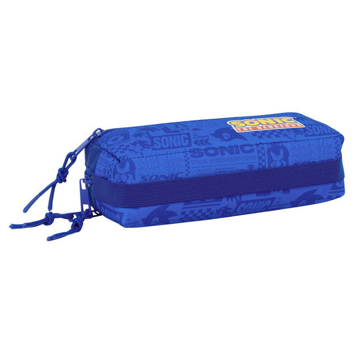 SAFTA Portatodo Sonic the Hedgehog Triple con 3 Compartimentos 22x6x8,5cm