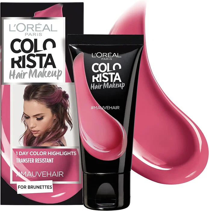 L'Oreal Paris Colorista Hair Makeup Tinte de cabello semipermanente #MAUVEHAIR 30 ml