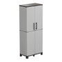 Art Plast Armario alto polipropileno gris claro 68 x 37 x 169 cm