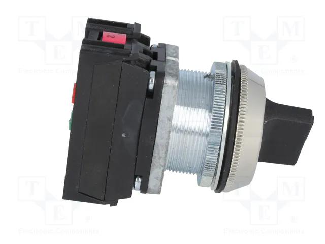 PROMET Interruptor Rotativo NEF30-PSXY Negro 30mm 2 Posiciones
