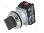 PROMET Interruptor Rotativo NEF30-PSXY Negro 30mm 2 Posiciones