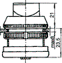 PROMET Interruptor Rotativo NEF30-PSXY Negro 30mm 2 Posiciones