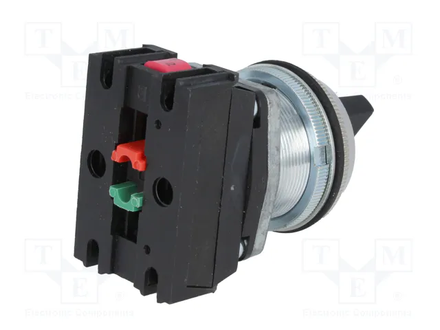 PROMET Interruptor Rotativo NEF30-PSXY Negro 30mm 2 Posiciones