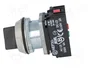 PROMET Interruptor Rotativo NEF30-PSXY Negro 30mm 2 Posiciones