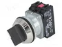 PROMET Interruptor Rotativo NEF30-PSXY Negro 30mm 2 Posiciones