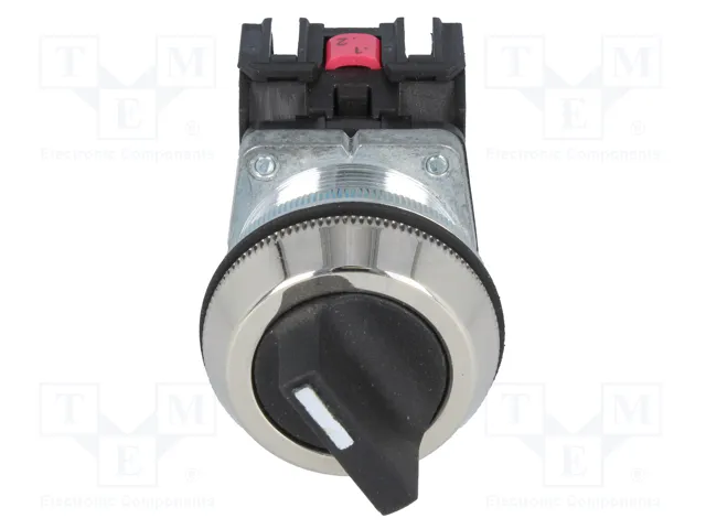 PROMET Interruptor Rotativo NEF30-PSXY Negro 30mm 2 Posiciones