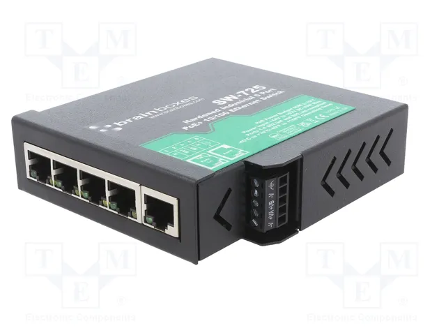 BRAINBOXES SW-725 Switch Ethernet no administrado de 5 puertos BRAINBOXES SW-725 Switch Ethernet no administrado de 5 puertos