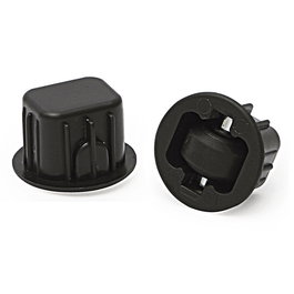 Q&Q Base Fija Embutir Cassone A-2 Aro De Goma Ø20 Negro Poliuretano 45kg