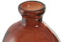 DKD Home Decor Jarrón de Cristal Reciclado Orgánico Bicolor Ámbar 43L